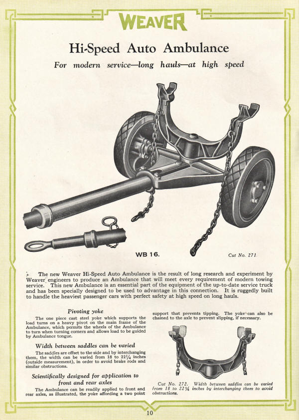 Weaver Hi Speed Auto Ambulance 1927