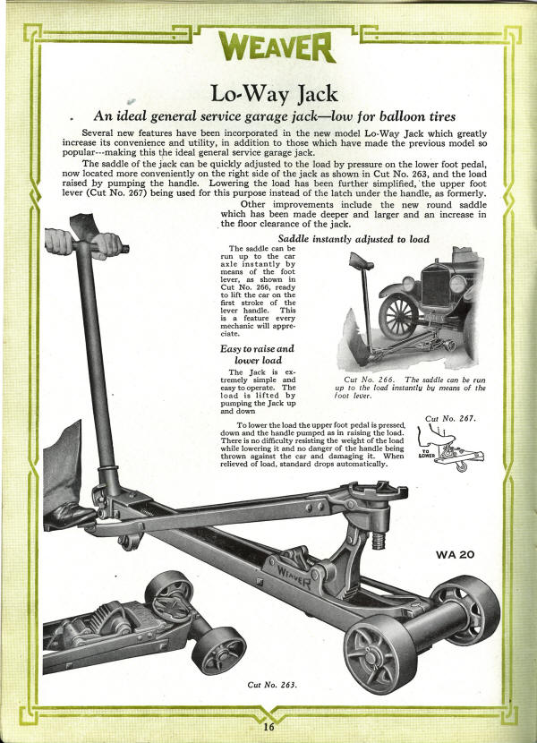 Weaver Lo Way Jack 1927 Brochure