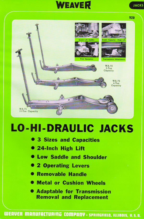 Weaver Jack Brochure from 1953